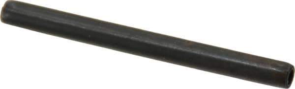 Made in USA - 3/16" Diam x 2-1/4" Long Coiled Spring Pin - Grade 1070-1090 Alloy Steel, Black Oxide Finish - All Tool & Supply