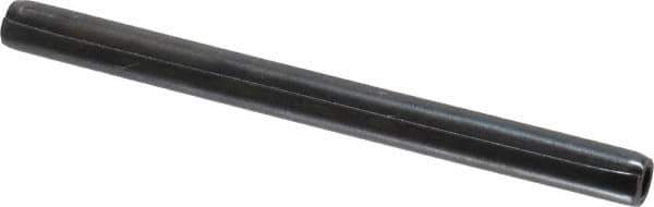 Made in USA - 3/16" Diam x 2-1/2" Long Coiled Spring Pin - Grade 1070-1090 Alloy Steel, Black Oxide Finish - All Tool & Supply