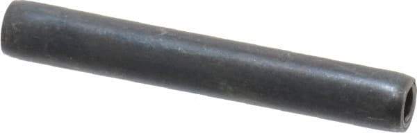 Made in USA - 7/32" Diam x 1-1/2" Long Coiled Spring Pin - Grade 1070-1090 Alloy Steel, Black Oxide Finish - All Tool & Supply