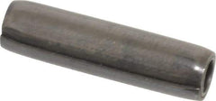 Made in USA - 1/4" Diam x 1" Long Coiled Spring Pin - Grade 1070-1090 Alloy Steel, Black Oxide Finish - All Tool & Supply