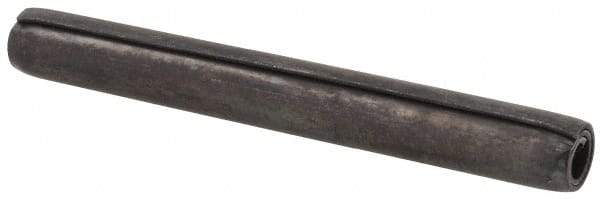 Made in USA - 1/4" Diam x 2-1/4" Long Coiled Spring Pin - Grade 1070-1090 Alloy Steel, Black Oxide Finish - All Tool & Supply