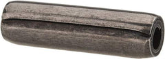 Made in USA - 5/16" Diam x 1-1/8" Long Coiled Spring Pin - Grade 1070-1090 Alloy Steel, Black Oxide Finish - All Tool & Supply