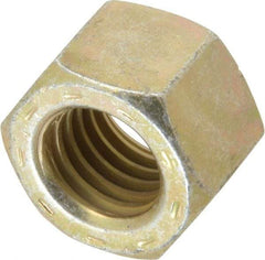 Value Collection - 5/8-11 UNC Steel Right Hand Hex Nut - 15/16" Across Flats, 35/64" High, Zinc Yellow Dichromate Cad & Waxed Finish - All Tool & Supply