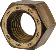 Value Collection - 7/8-9 UNC Steel Right Hand Hex Nut - 1-5/16" Across Flats, 3/4" High, Zinc Yellow Dichromate Cad & Waxed Finish - All Tool & Supply