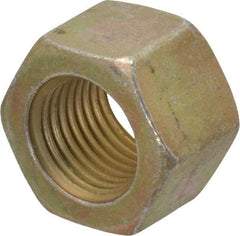 Value Collection - 1/2-20 UNF Steel Right Hand Hex Nut - 3/4" Across Flats, 1/2" High, Zinc Yellow Dichromate Cad & Waxed Finish - All Tool & Supply