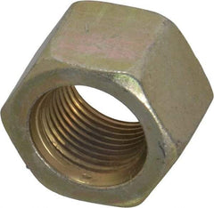 Value Collection - 3/4-16 UNF Steel Right Hand Hex Nut - 1-1/8" Across Flats, 41/64" High, Zinc Yellow Dichromate Cad & Waxed Finish - All Tool & Supply