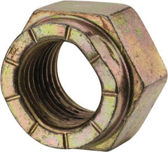 Value Collection - 3/8-24 UNF Grade L9 Hex Lock Nut with Distorted Thread - Cadmium Dichromate Finish - All Tool & Supply