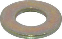 Made in USA - 5/16" Screw, Grade 9 Steel SAE Flat Washer - Zinc Yellow Dichromate Finish - All Tool & Supply