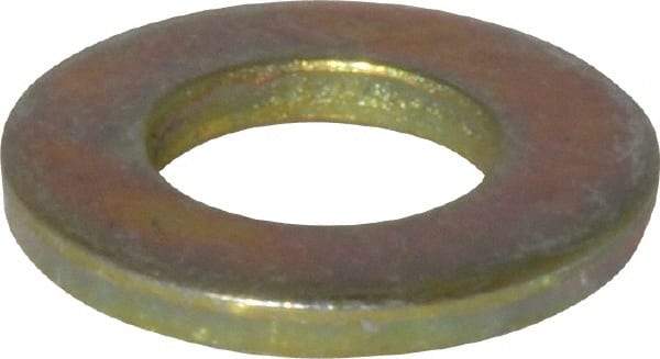 Value Collection - 3/8" Screw, Grade 9 Steel SAE Flat Washer - Zinc Yellow Dichromate Finish - All Tool & Supply