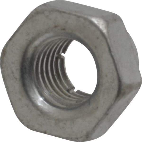 Flex-Loc - 1/4-28 UNJF Grade 2 Hex Lock Nut with Expanding Flex Top - Cadmium-Plated Finish, Meets Military Specifications - All Tool & Supply