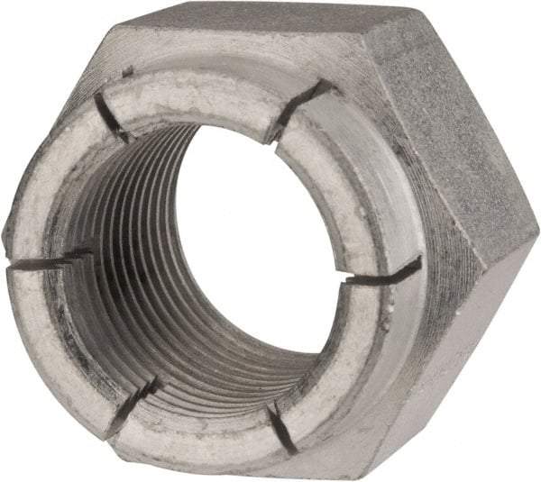 Flex-Loc - 1-12 UNF Grade 2 Hex Lock Nut with Expanding Flex Top - 1-7/16" Width Across Flats, Cadmium-Plated Finish - All Tool & Supply