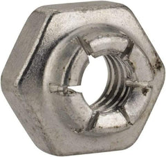 Flex-Loc - #10-24 UNJC Grade 2 Hex Lock Nut with Expanding Flex Top - Cadmium-Plated Finish, Meets Military Specifications - All Tool & Supply