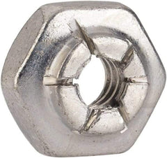 Flex-Loc - #6-32 UNJC Grade 2 Hex Lock Nut with Expanding Flex Top - 5/16" Width Across Flats, 3/16" High, Cadmium-Plated Finish, Meets Military Specifications - All Tool & Supply