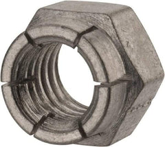 Flex-Loc - 7/16-14 UNC Grade 2 Hex Lock Nut with Expanding Flex Top - Cadmium-Plated Finish, Meets Military Specifications - All Tool & Supply