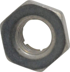 Flex-Loc - 1/4-28 UNJF Grade 2 Hex Lock Nut with Expanding Flex Top - 7/32" High, Cadmium-Plated Finish, Meets Military Specifications - All Tool & Supply