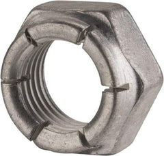 Flex-Loc - 7/16-20 UNJF Grade 2 Hex Lock Nut with Expanding Flex Top - 21/64" High, Cadmium-Plated Finish, Meets Military Specifications - All Tool & Supply