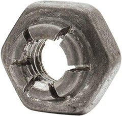 Flex-Loc - #10-24 UNJC Grade 2 Hex Lock Nut with Expanding Flex Top - 3/16" High, Cadmium-Plated Finish, Meets Military Specifications - All Tool & Supply