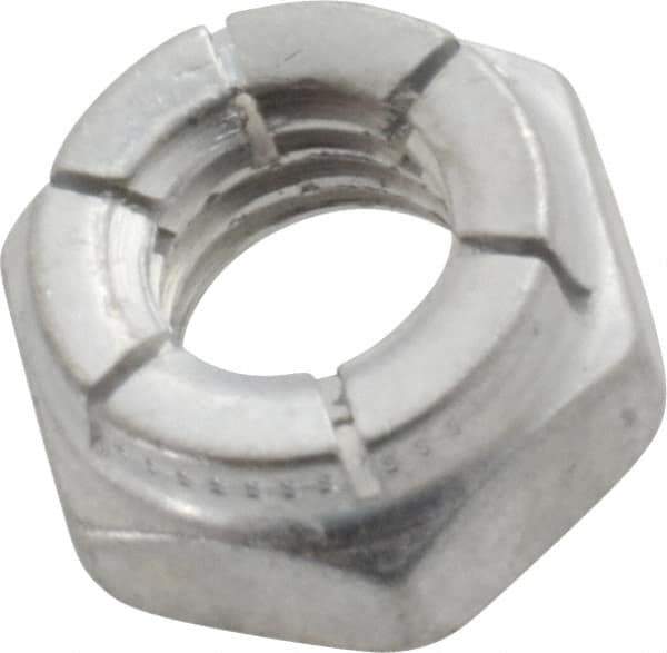 Flex-Loc - 5/16-18 UNC Grade 2 Hex Lock Nut with Expanding Flex Top - 17/64" High, Cadmium-Plated Finish, Meets Military Specifications - All Tool & Supply