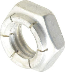 Flex-Loc - 1/2-13 UNC Grade 2 Hex Lock Nut with Expanding Flex Top - 21/64" High, Cadmium-Plated Finish, Meets Military Specifications - All Tool & Supply