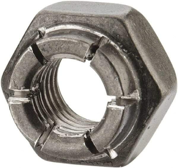 Flex-Loc - 1/4-28 UNJF 18-8 Hex Lock Nut with Expanding Flex Top - Uncoated, Meets Military Specifications - All Tool & Supply