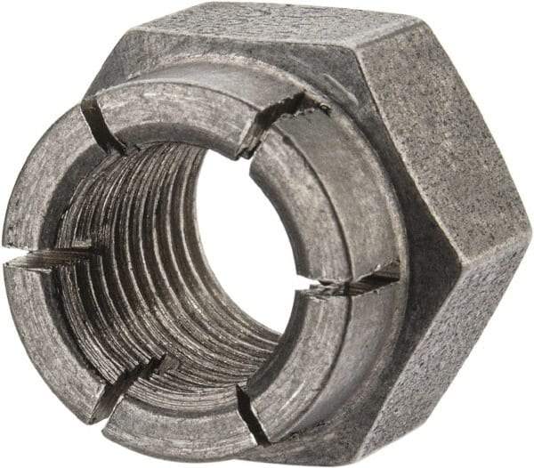 Flex-Loc - 3/8-24 UNJF 18-8 Hex Lock Nut with Expanding Flex Top - Uncoated, Meets Military Specifications - All Tool & Supply