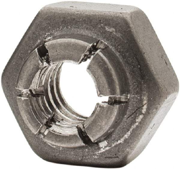 Flex-Loc - #10-24 UNJC 18-8 Hex Lock Nut with Expanding Flex Top - Uncoated, Meets Military Specifications - All Tool & Supply