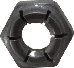 Flex-Loc - 1/4-20 UNC 18-8 Hex Lock Nut with Expanding Flex Top - 19/64" High, Uncoated, Meets Military Specifications - All Tool & Supply