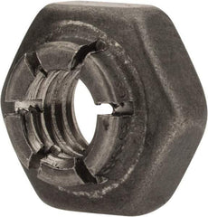 Flex-Loc - #10-32 UNJF 18-8 Hex Lock Nut with Expanding Flex Top - 3/16" High, Uncoated, Meets Military Specifications - All Tool & Supply