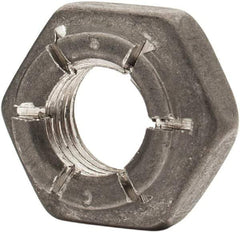 Flex-Loc - 1/4-28 UNJF 18-8 Hex Lock Nut with Expanding Flex Top - 7/32" High, Uncoated, Meets Military Specifications - All Tool & Supply