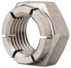 Flex-Loc - 3/8-24 UNJF 18-8 Hex Lock Nut with Expanding Flex Top - 9/32" High, Uncoated, Meets Military Specifications - All Tool & Supply