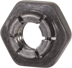 Flex-Loc - #10-24 UNJC 18-8 Hex Lock Nut with Expanding Flex Top - 3/16" High, Uncoated, Meets Military Specifications - All Tool & Supply