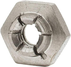 Flex-Loc - #6-32 UNJC 18-8 Hex Lock Nut with Expanding Flex Top - 5/16" Width Across Flats, 9/64" High, Uncoated, Meets Military Specifications - All Tool & Supply