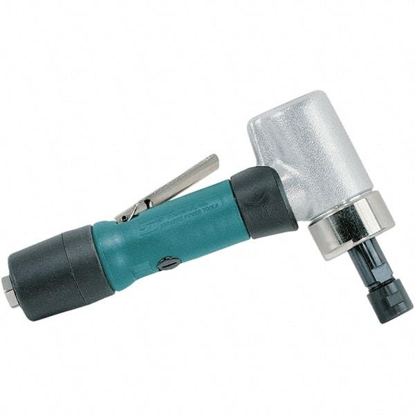 Dynabrade - 1/4" Collet, Angle Handle, Air Angle Die Grinder - 18,000 RPM, Rear Exhaust, 33.99 CFM, 0.7 hp, 90 psi, 1/4 NPT Inlet - All Tool & Supply