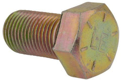 Value Collection - 9/16-18 UNF, 1" Length Under Head Hex Head Cap Screw - Fully Threaded, Grade 8 Alloy Steel, Zinc-Plated Finish, 13/16" Hex - All Tool & Supply