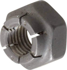 Flex-Loc - 1/4-28 UNJF Grade 2 Hex Lock Nut with Expanding Flex Top - Uncoated, Meets Military Specifications - All Tool & Supply