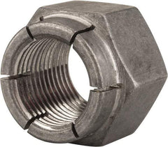 Flex-Loc - 7/8-14 UNF Grade 2 Hex Lock Nut with Expanding Flex Top - 1-1/4" Width Across Flats, 1" High, Uncoated - All Tool & Supply