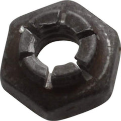 Flex-Loc - #10-24 UNJC Grade 2 Hex Lock Nut with Expanding Flex Top - 3/16" High, Uncoated, Meets Military Specifications - All Tool & Supply