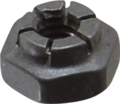 Flex-Loc - #8-32 UNJC Grade 2 Hex Lock Nut with Expanding Flex Top - 3/16" High, Uncoated, Meets Military Specifications - All Tool & Supply