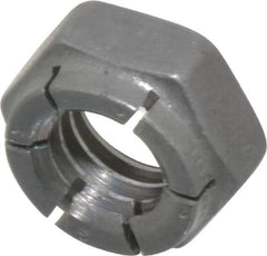 Flex-Loc - 3/8-16 UNC Grade 2 Hex Lock Nut with Expanding Flex Top - 9/32" High, Uncoated, Meets Military Specifications - All Tool & Supply