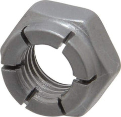 Flex-Loc - 5/16-24 UNF Grade 2 Hex Lock Nut with Expanding Flex Top - 1/2" Width Across Flats, 17/64" High, Uncoated - All Tool & Supply