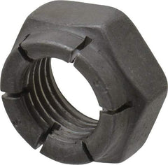 Flex-Loc - 3/8-24 UNJF Grade 2 Hex Lock Nut with Expanding Flex Top - 9/32" High, Uncoated, Meets Military Specifications - All Tool & Supply