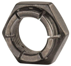 Flex-Loc - 5/8-18 UNJF Grade 2 Hex Lock Nut with Expanding Flex Top - 15/16" Width Across Flats, Uncoated, Meets Military Specifications - All Tool & Supply