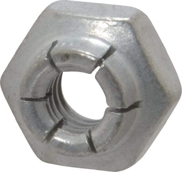 Flex-Loc - 1/4-20 UNC Grade 2 Heavy Hex Lock Nut with Expanding Flex Top - Cadmium-Plated Finish, Meets Military Specifications - All Tool & Supply