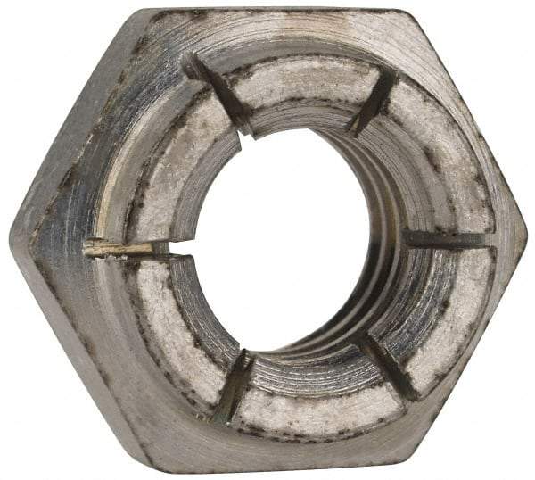 Flex-Loc - 3/8-16 UNC Grade 2 Heavy Hex Lock Nut with Expanding Flex Top - 9/32" High, Cadmium-Plated Finish, Meets Military Specifications - All Tool & Supply