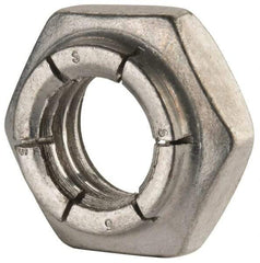 Flex-Loc - 1/2-13 UNC Grade 2 Heavy Hex Lock Nut with Expanding Flex Top - 21/64" High, Cadmium-Plated Finish, Meets Military Specifications - All Tool & Supply