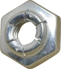 Flex-Loc - 1/4-20 UNC Grade 2 Heavy Hex Lock Nut with Expanding Flex Top - 7/32" High, Cadmium-Plated Finish, Meets Military Specifications - All Tool & Supply