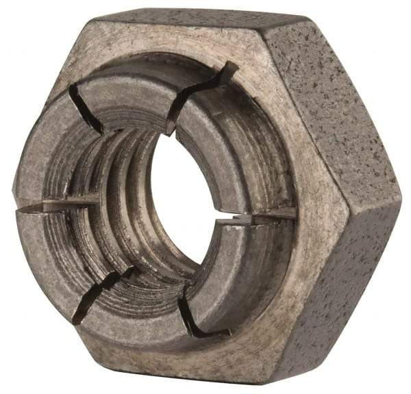 Flex-Loc - 5/16-18 UNC 18-8 Heavy Hex Lock Nut with Expanding Flex Top - Uncoated, Meets Military Specifications - All Tool & Supply