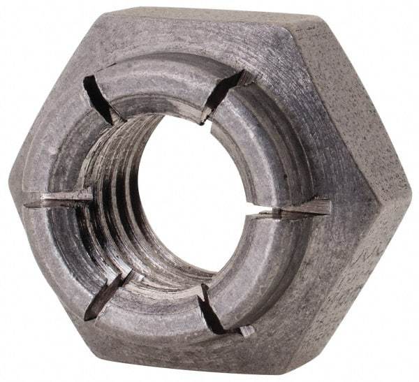 Flex-Loc - 3/8-16 UNC 18-8 Heavy Hex Lock Nut with Expanding Flex Top - Uncoated, Meets Military Specifications - All Tool & Supply