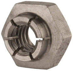 Flex-Loc - 1/4-20 UNC 18-8 Heavy Hex Lock Nut with Expanding Flex Top - Uncoated, Meets Military Specifications - All Tool & Supply