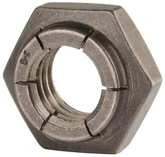 Flex-Loc - 1/2-13 UNC 18-8 Heavy Hex Lock Nut with Expanding Flex Top - Uncoated, Meets Military Specifications - All Tool & Supply